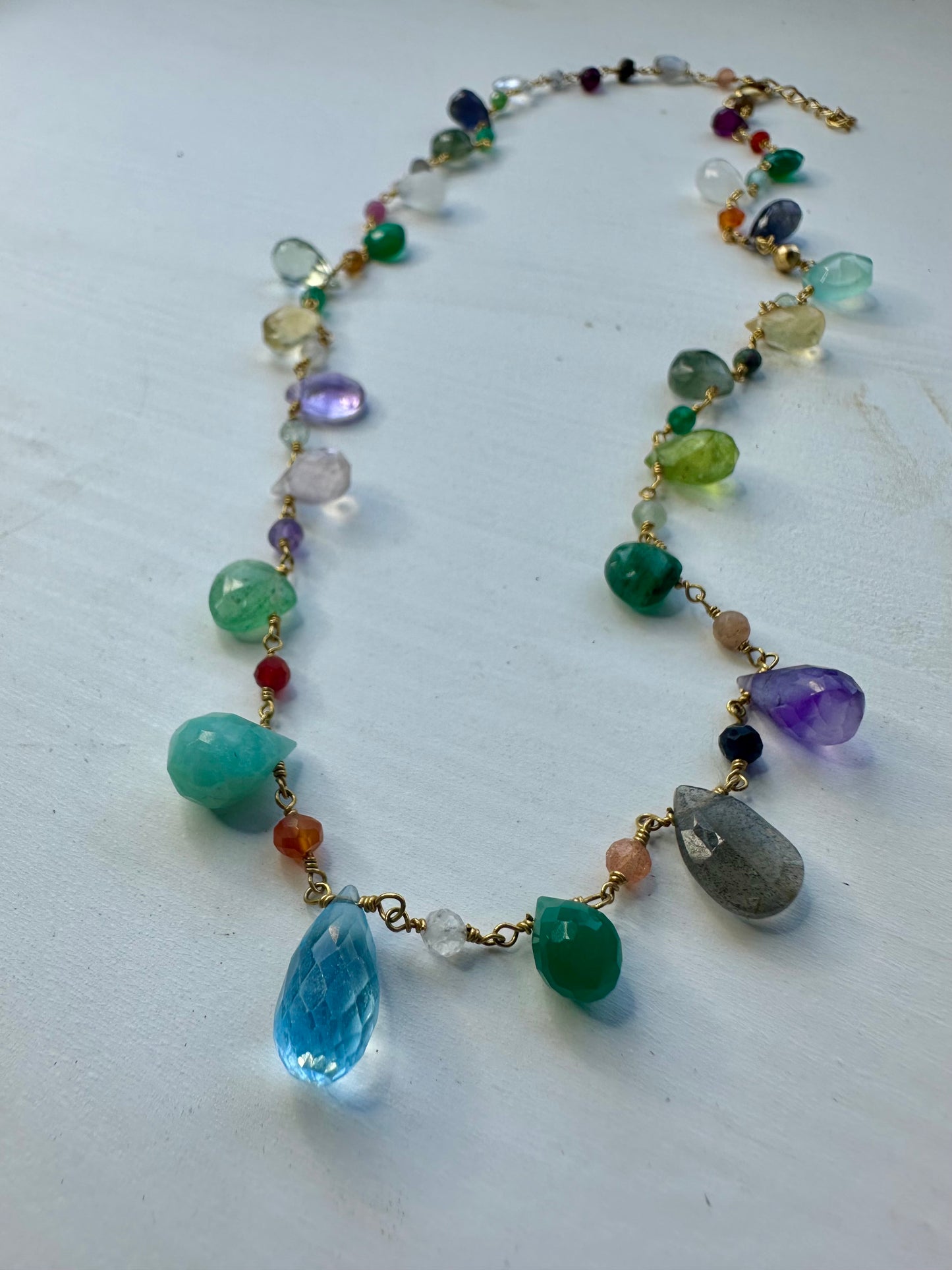 Gemstone  charm Necklace