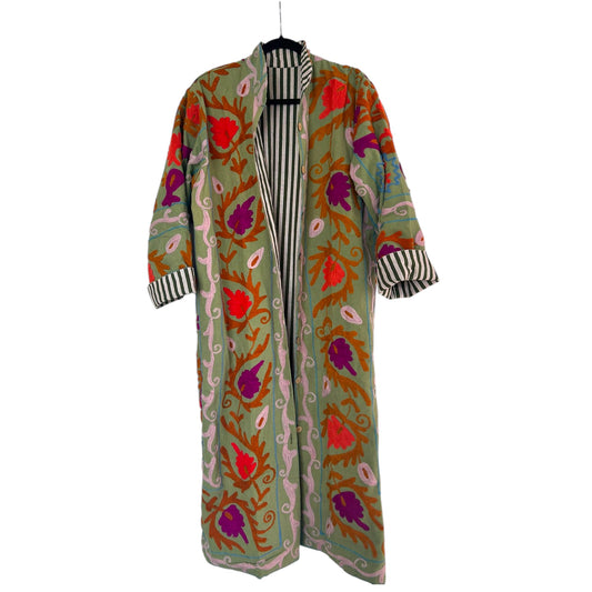 Suzani Embroidered Long Jacket